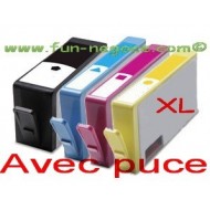 Set de 4 cartouches compatibles HP364, BK, C, M, Y 