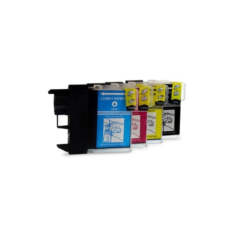 Lot De 10 Cartouches Compatibles Brother LC1100 - Encre Jet D’encre Cyan, Pour DCP MFC, Compatible Générique