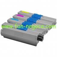 Set de 4 toners compatibles OKI C301 - C321BK, C, M, Y