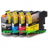 Set de 4 cartouches compatibles LC127XL BK, LC125XL C, M, Y