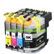 Set de 4 cartouches compatibles LC227XL BK, LC225XL C, M, Y